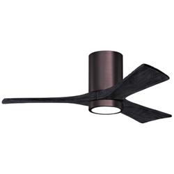 42&quot; Irene-3HLK LED Damp Bronze and Black Ceiling Fan with Remote