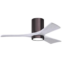 42&quot; Irene-3HLK LED Damp Bronze and White Ceiling Fan with Remote