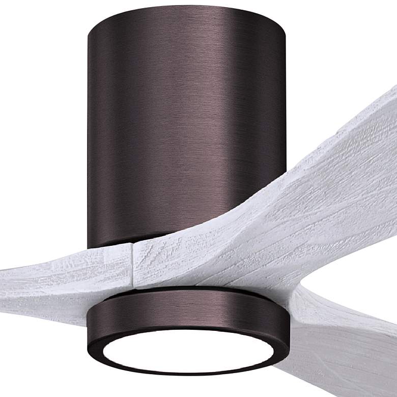 Image 2 42" Irene-3HLK LED Damp Bronze and White Ceiling Fan with Remote more views