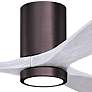 42" Irene-3HLK LED Damp Bronze and White Ceiling Fan with Remote