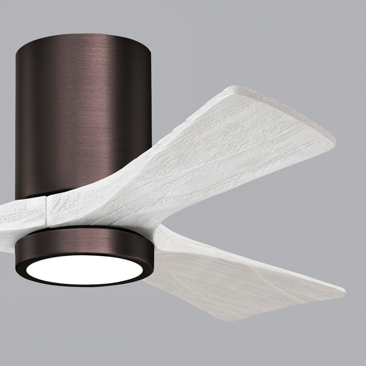 42" Irene-3HLK LED Damp Bronze and White Ceiling Fan with Remote