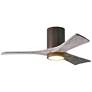 42" Irene-3HLK LED Damp Bronze Barn Wood Ceiling Fan with Remote