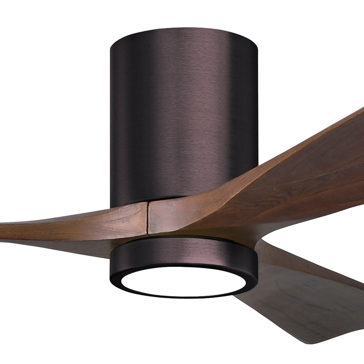 Image 2 42" Irene-3HLK LED Damp Brushed Bronze Walnut Ceiling Fan with Remote more views