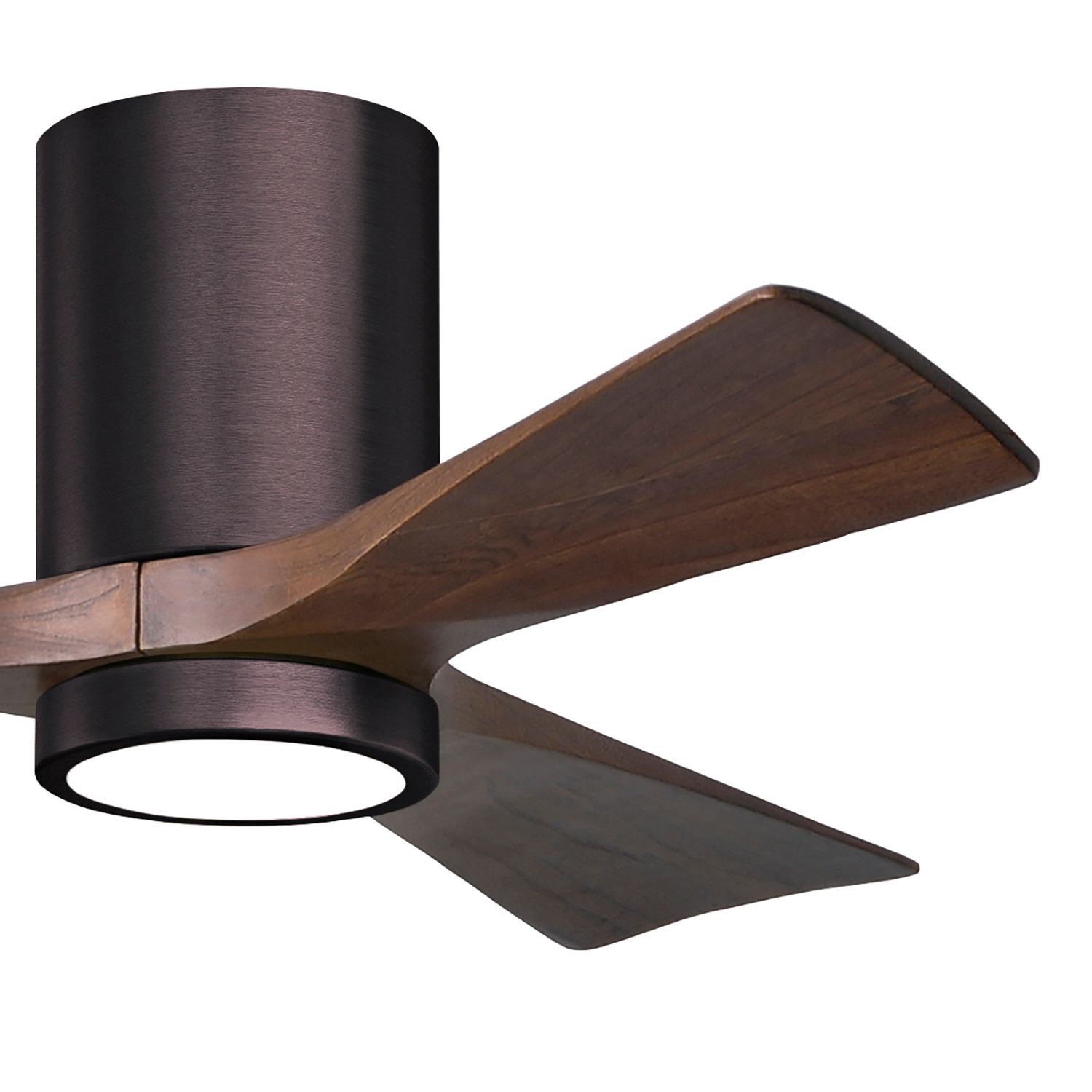 Image 3 42" Irene-3HLK LED Damp Brushed Bronze Walnut Ceiling Fan with Remote more views