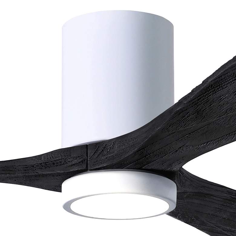 Image 2 42" Irene-3HLK LED Damp Gloss White and Black Ceiling Fan with Remote more views