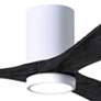 2_42" Irene-3HLK LED Damp Gloss White and Black Ceiling Fan with Remote more views