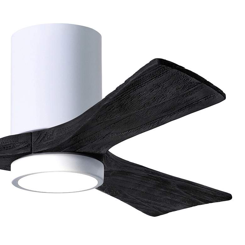 Image 3 42" Irene-3HLK LED Damp Gloss White and Black Ceiling Fan with Remote more views