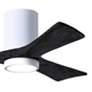 3_42" Irene-3HLK LED Damp Gloss White and Black Ceiling Fan with Remote more views