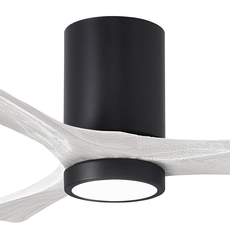 Image 2 42" Irene-3HLK LED Damp Matte Black and White Ceiling Fan with Remote more views