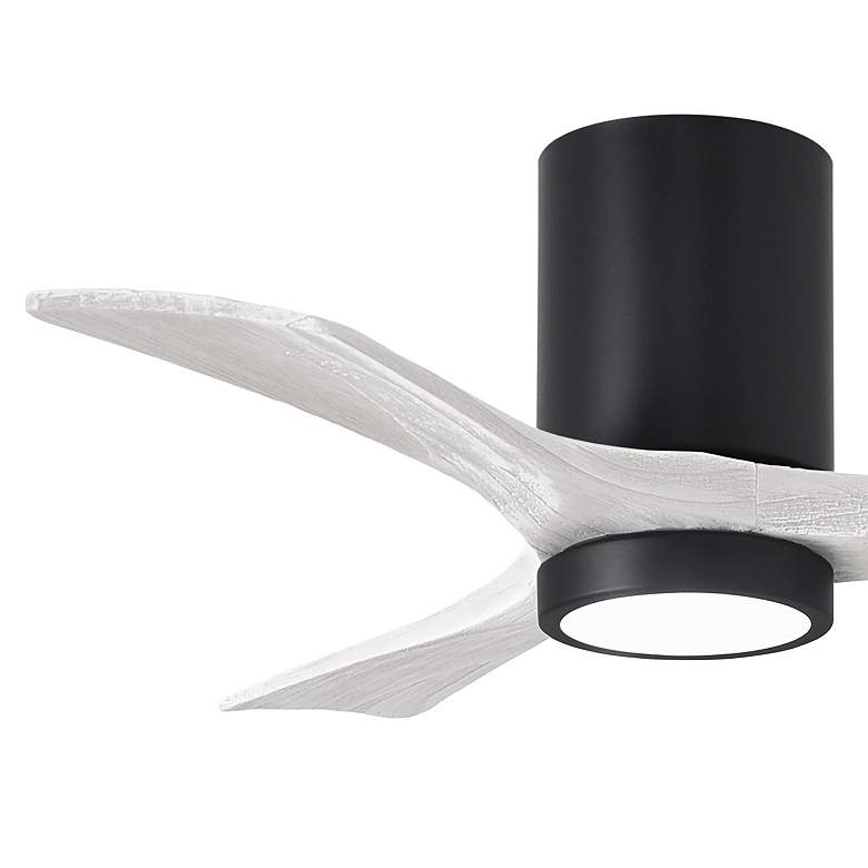 Image 3 42" Irene-3HLK LED Damp Matte Black and White Ceiling Fan with Remote more views