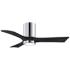 42" Irene-3HLK LED Damp Rated Chrome and Black Ceiling Fan with Remote