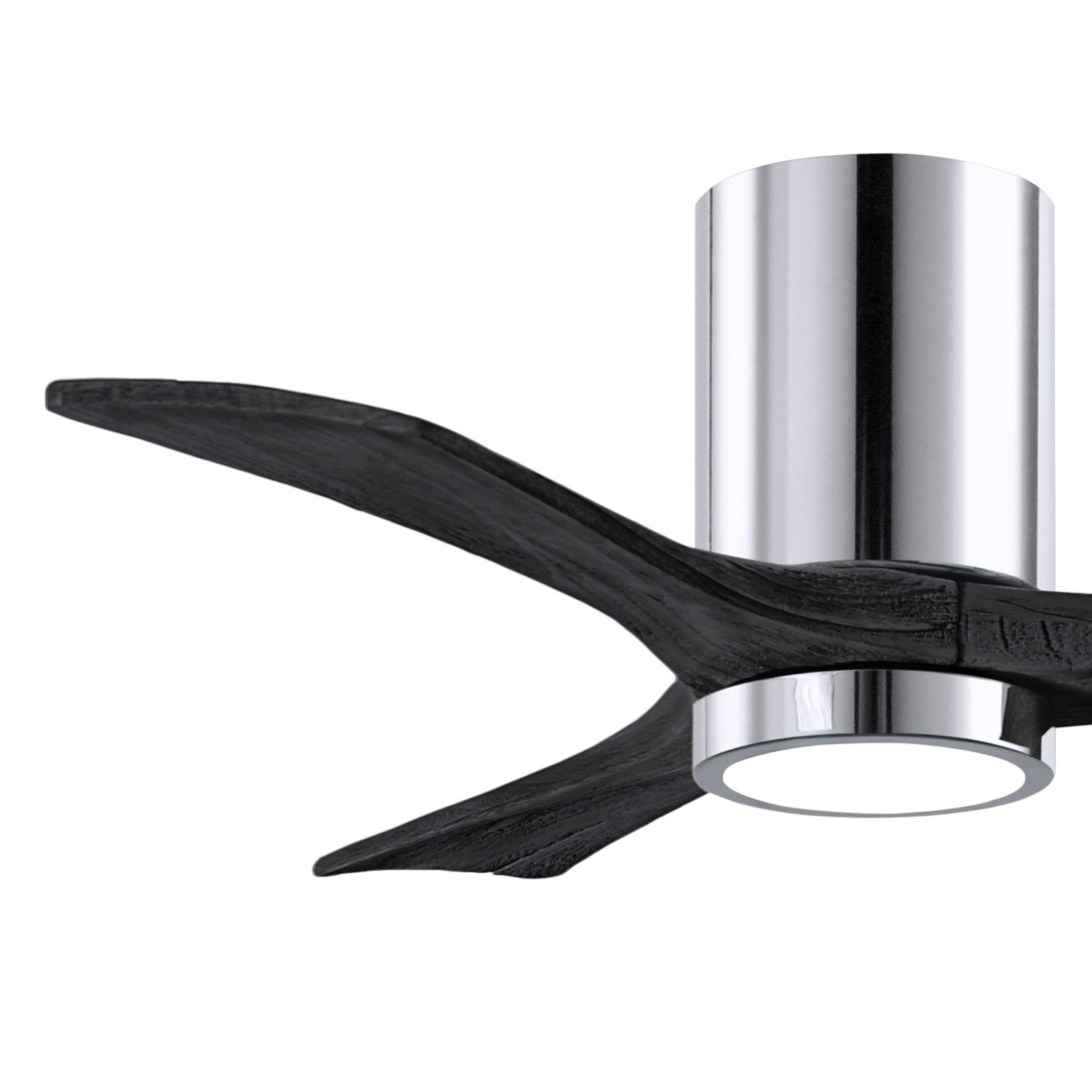 Image 3 42" Irene-3HLK LED Damp Rated Chrome and Black Ceiling Fan with Remote more views