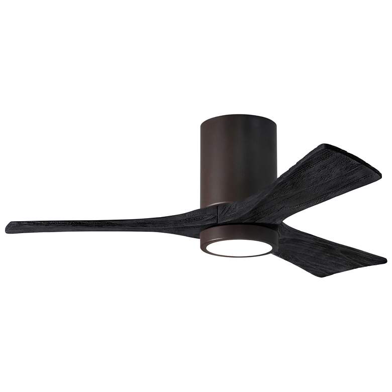 Image 1 42" Irene-3HLK LED Damp Textured Bronze Black Ceiling Fan with Remote