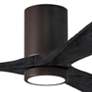 2_42" Irene-3HLK LED Damp Textured Bronze Black Ceiling Fan with Remote more views