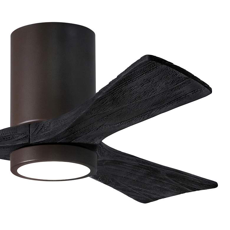 Image 3 42" Irene-3HLK LED Damp Textured Bronze Black Ceiling Fan with Remote more views