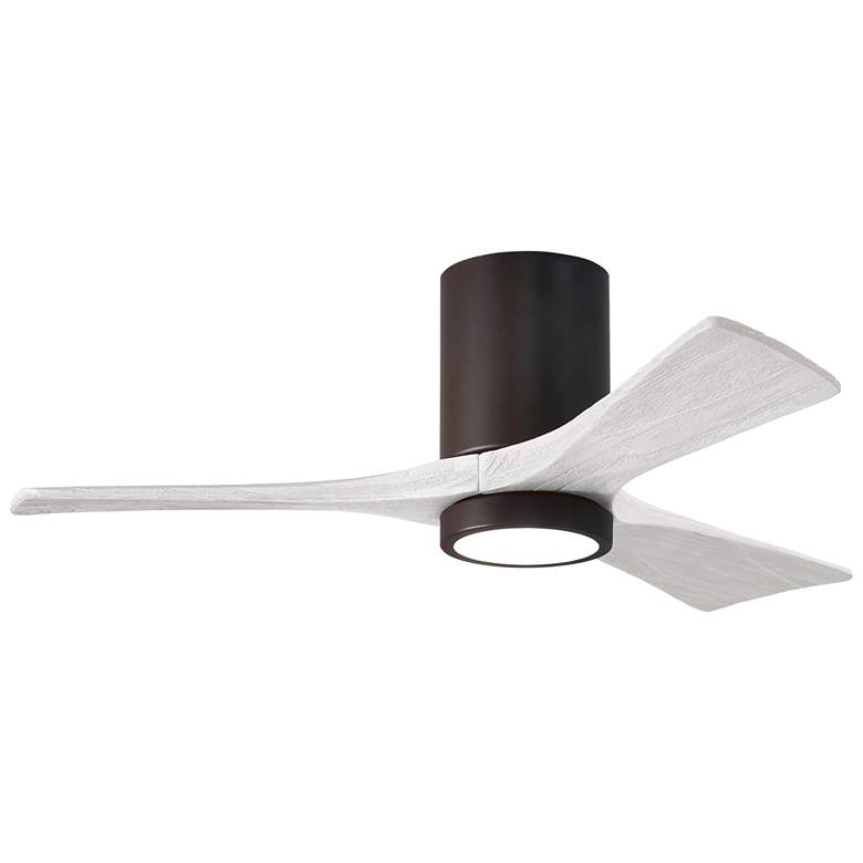 Image 1 42 inch Irene-3HLK LED Damp Textured Bronze White Ceiling Fan with Remote