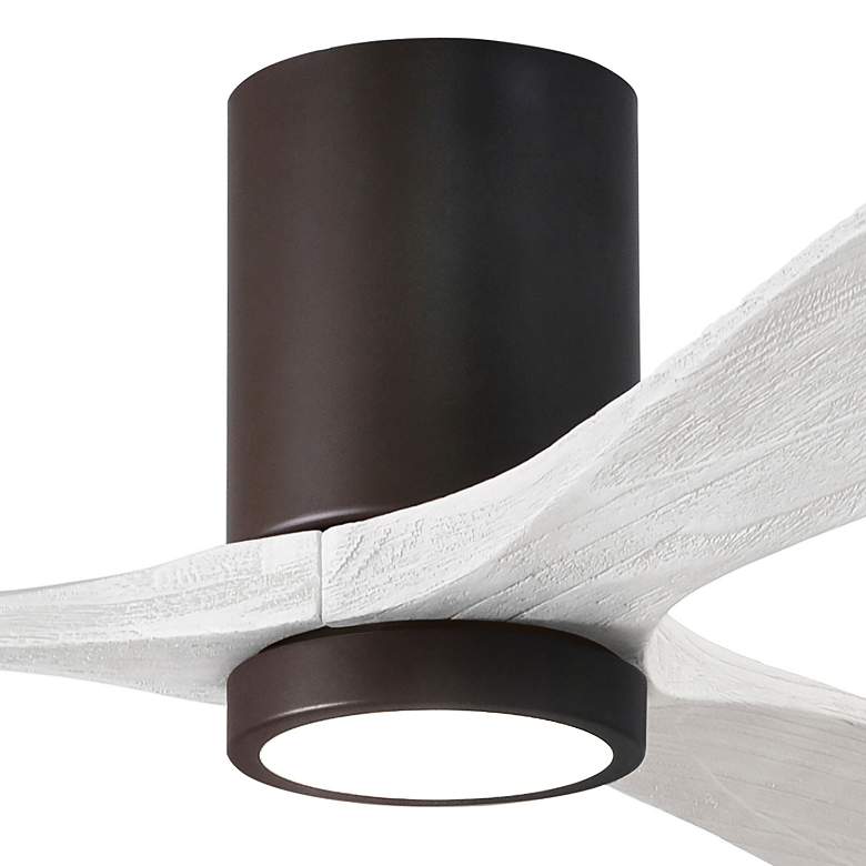 Image 2 42" Irene-3HLK LED Damp Textured Bronze White Ceiling Fan with Remote more views