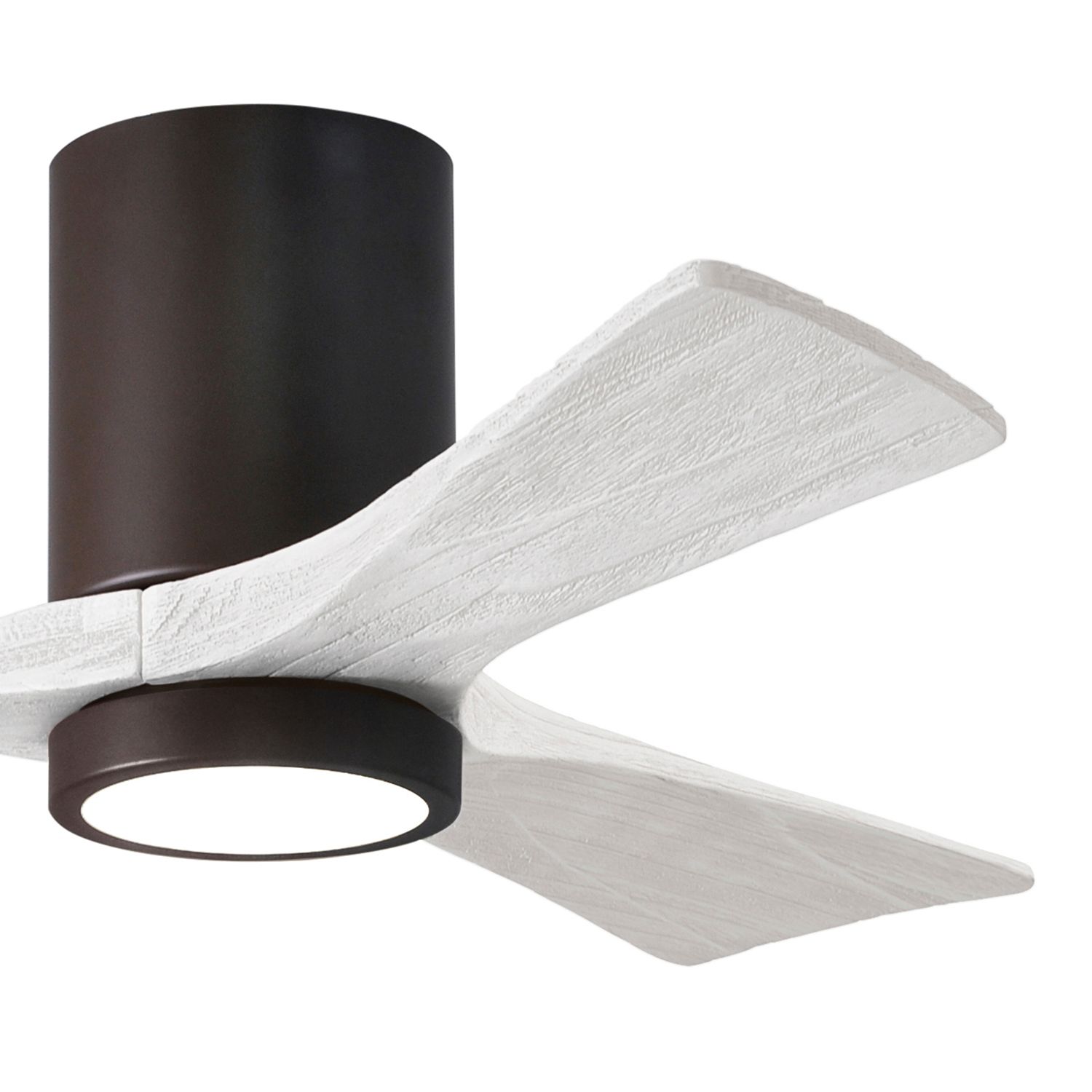Image 3 42" Irene-3HLK LED Damp Textured Bronze White Ceiling Fan with Remote more views
