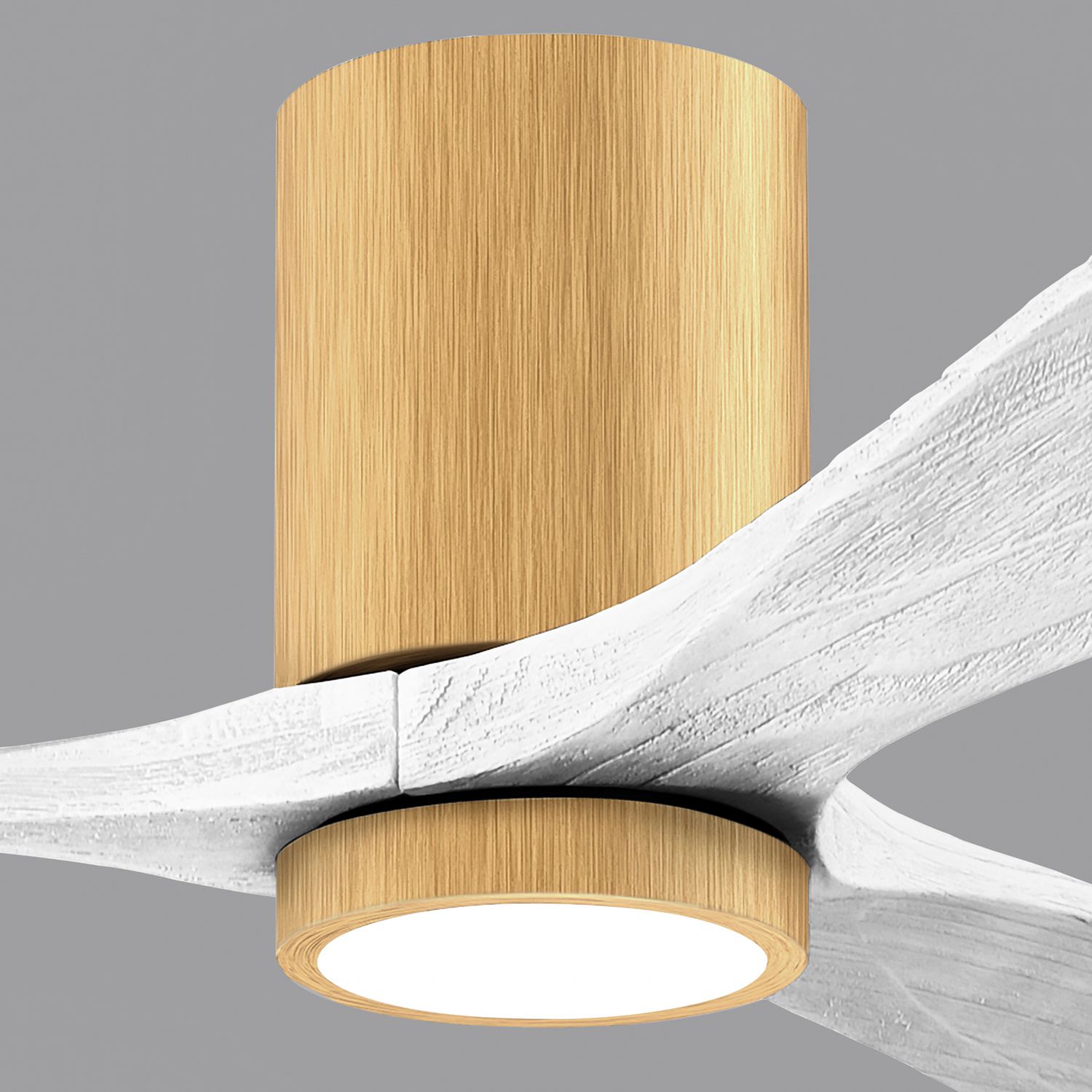 42" Irene-3HLK Light Maple and Matte White Ceiling Fan