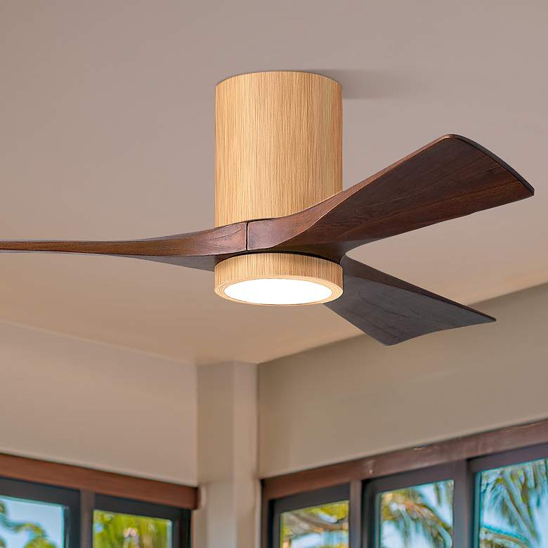 Image 1 42" Irene-3HLK Light Maple and Walnut Tone Ceiling Fan