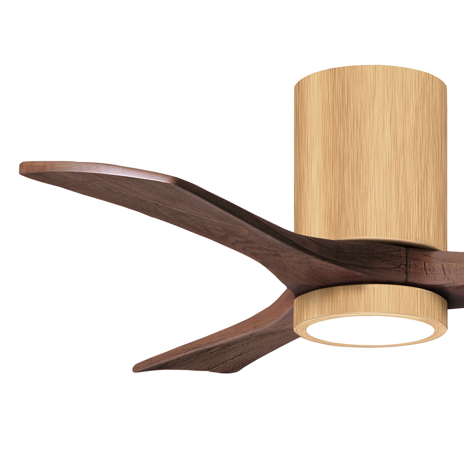 42" Irene-3HLK Light Maple and Walnut Tone Ceiling Fan