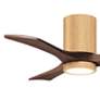 42" Irene-3HLK Light Maple and Walnut Tone Ceiling Fan