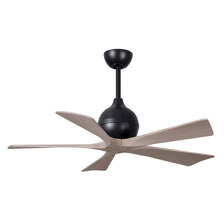 Image 2 42" Irene-5 Matte Black and Gray Ash Ceiling Fan more views
