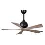 2_42" Irene-5 Matte Black and Gray Ash Ceiling Fan more views