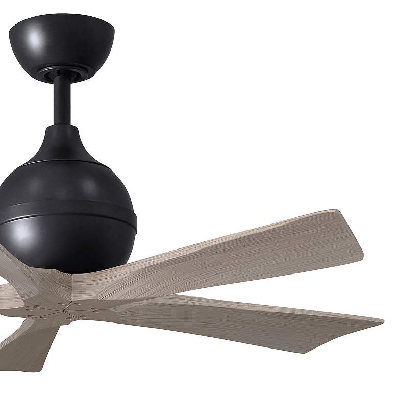 Image 6 42" Irene-5 Matte Black and Gray Ash Ceiling Fan more views