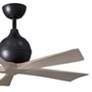 6_42" Irene-5 Matte Black and Gray Ash Ceiling Fan more views