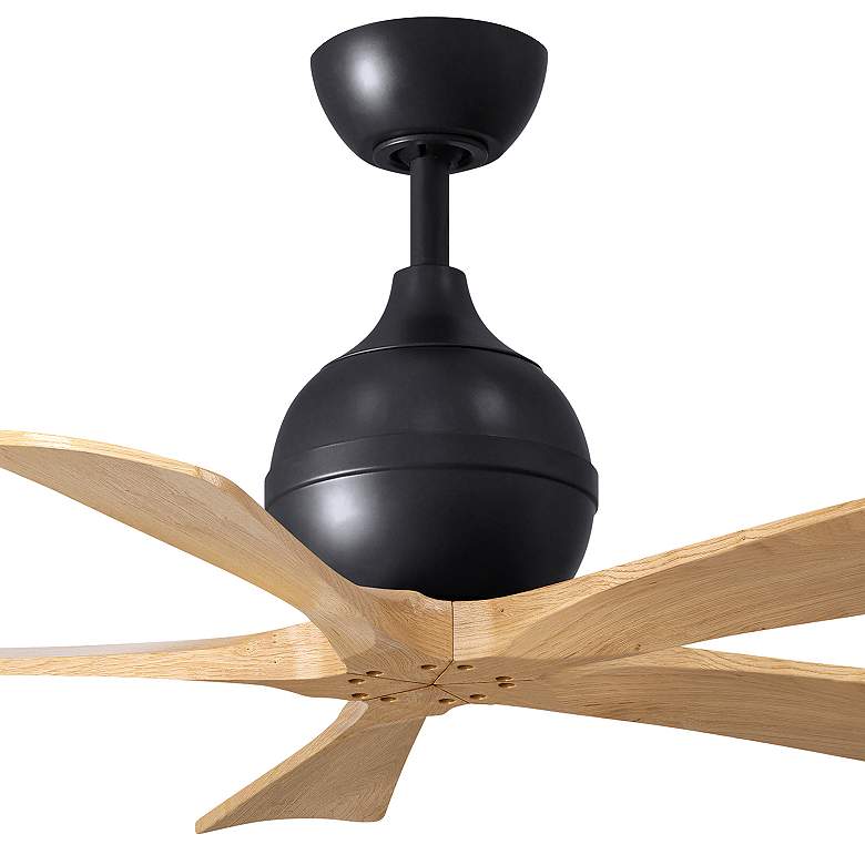 Image 5 42" Irene-5 Matte Black and Light Maple Tone Ceiling Fan more views