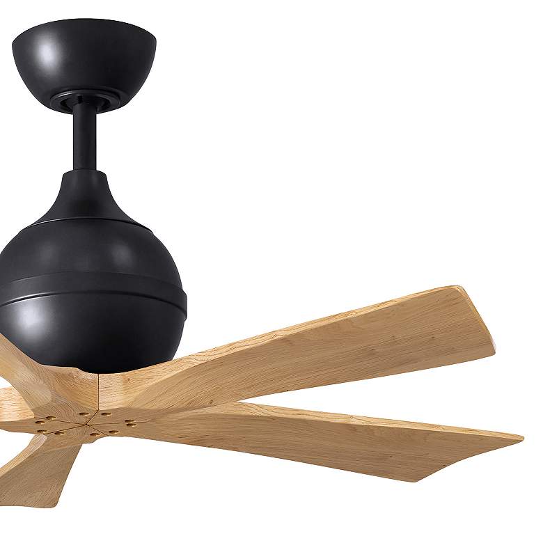 Image 6 42" Irene-5 Matte Black and Light Maple Tone Ceiling Fan more views