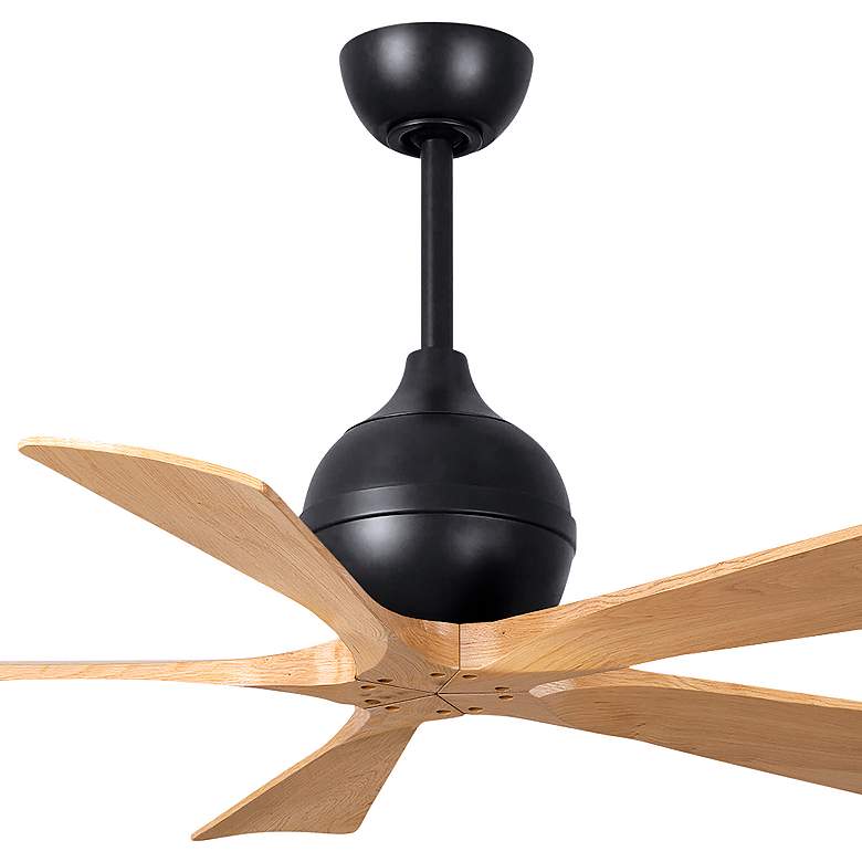 Image 7 42" Irene-5 Matte Black and Light Maple Tone Ceiling Fan more views