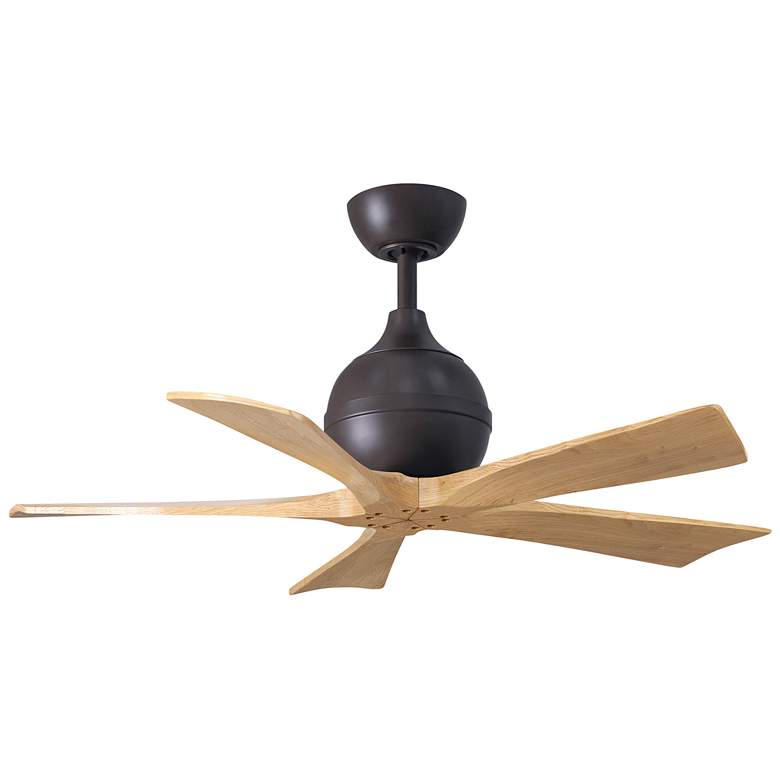 Image 1 42" Irene-5 Textured Bronze and Light Maple Ceiling Fan