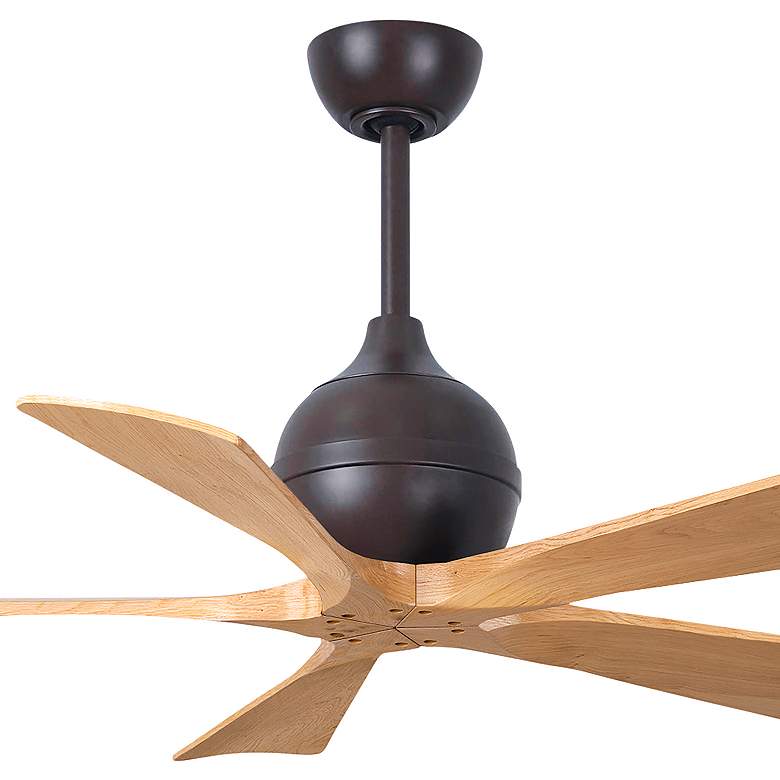 Image 7 42" Irene-5 Textured Bronze and Light Maple Ceiling Fan more views