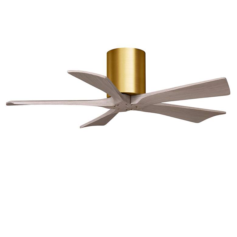 Image 2 42" Irene-5H Brushed Brass and Gray Ash Ceiling Fan more views