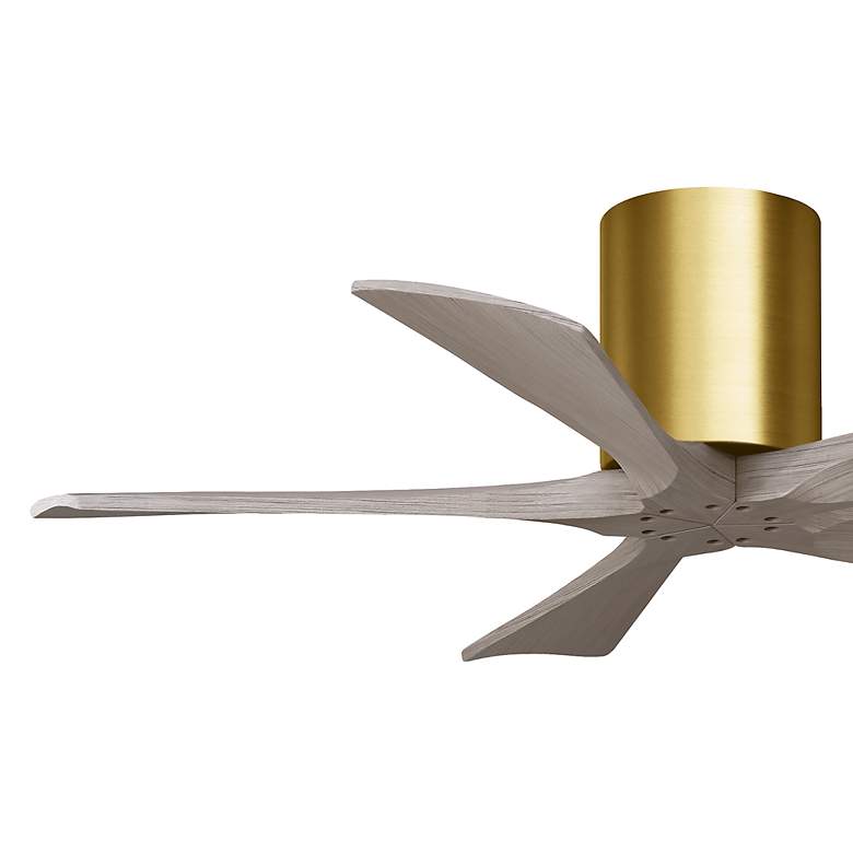 Image 6 42" Irene-5H Brushed Brass and Gray Ash Ceiling Fan more views