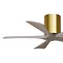 6_42" Irene-5H Brushed Brass and Gray Ash Ceiling Fan more views