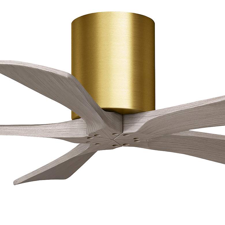 Image 7 42" Irene-5H Brushed Brass and Gray Ash Ceiling Fan more views