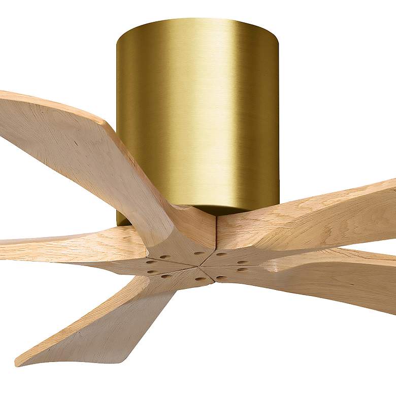 Image 5 42" Irene-5H Brushed Brass and Light Maple Tone Ceiling Fan more views