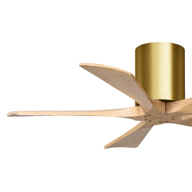 Image 6 42" Irene-5H Brushed Brass and Light Maple Tone Ceiling Fan more views