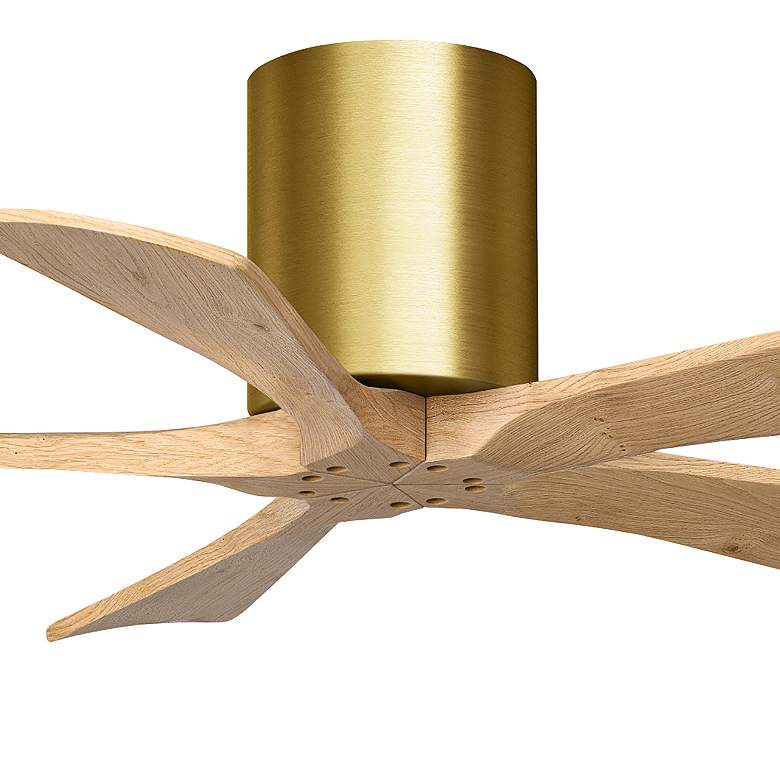 Image 7 42" Irene-5H Brushed Brass and Light Maple Tone Ceiling Fan more views