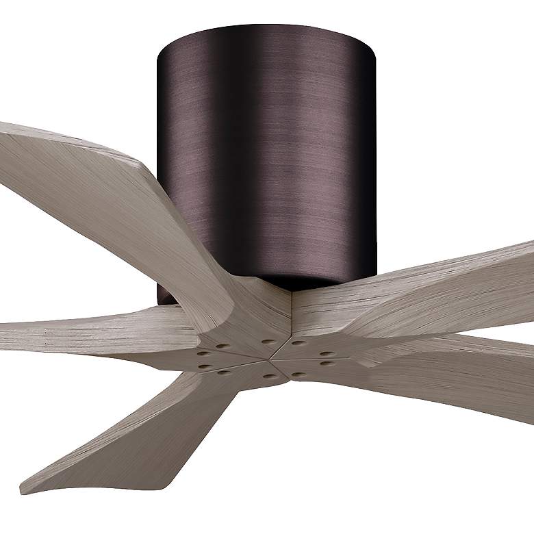 Image 5 42" Irene-5H Brushed Bronze and Gray Ash Ceiling Fan more views