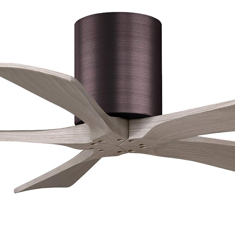 Image 7 42" Irene-5H Brushed Bronze and Gray Ash Ceiling Fan more views