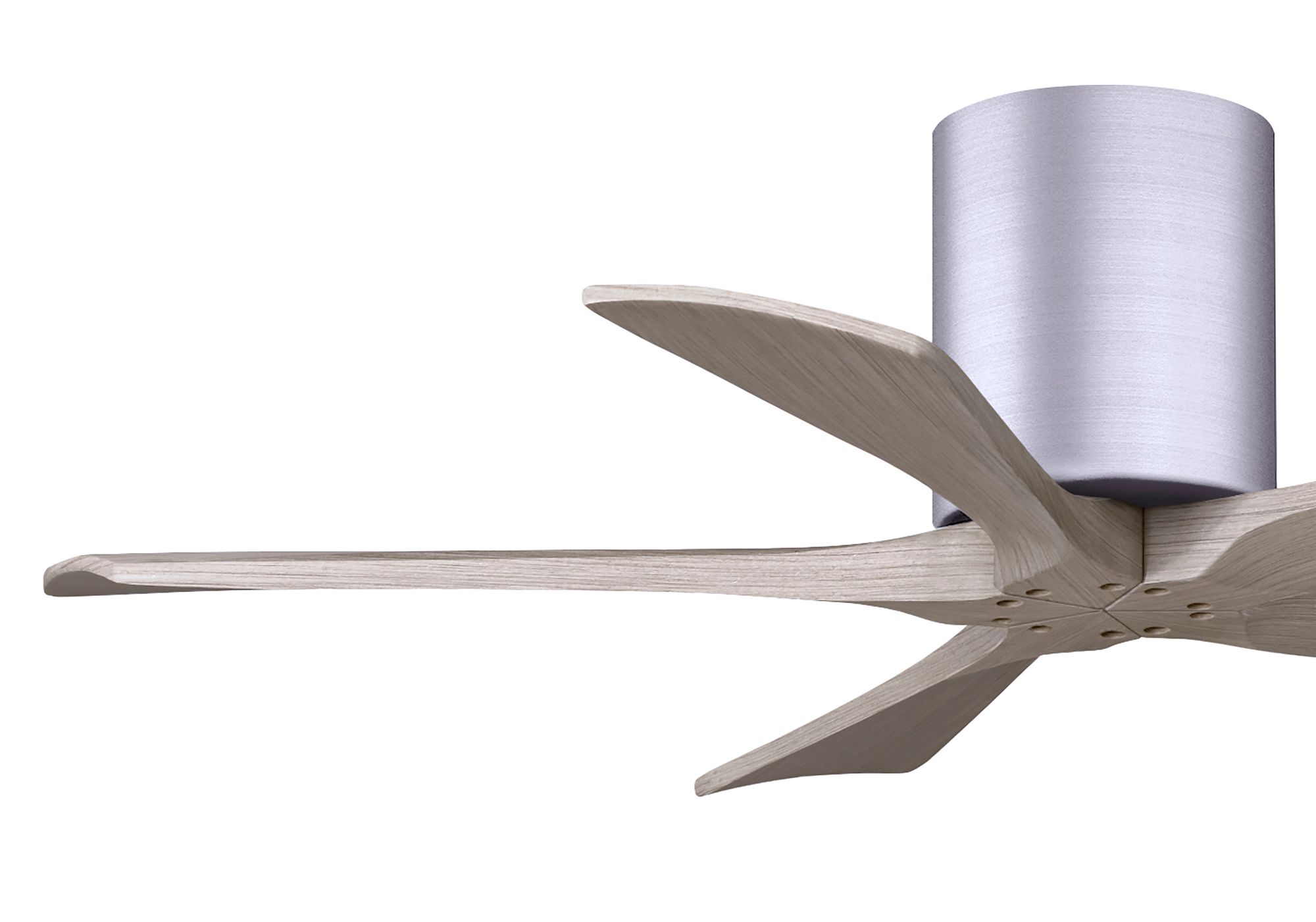 42" Irene-5H Brushed Nickel and Gray Ash Ceiling Fan