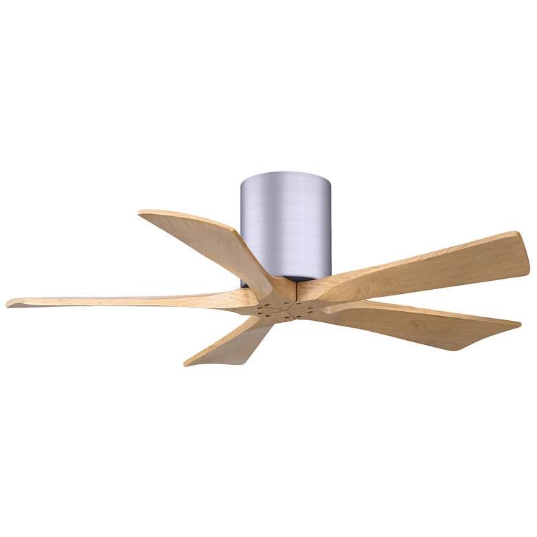Image 1 42" Irene-5H Brushed Nickel and Light Maple Ceiling Fan