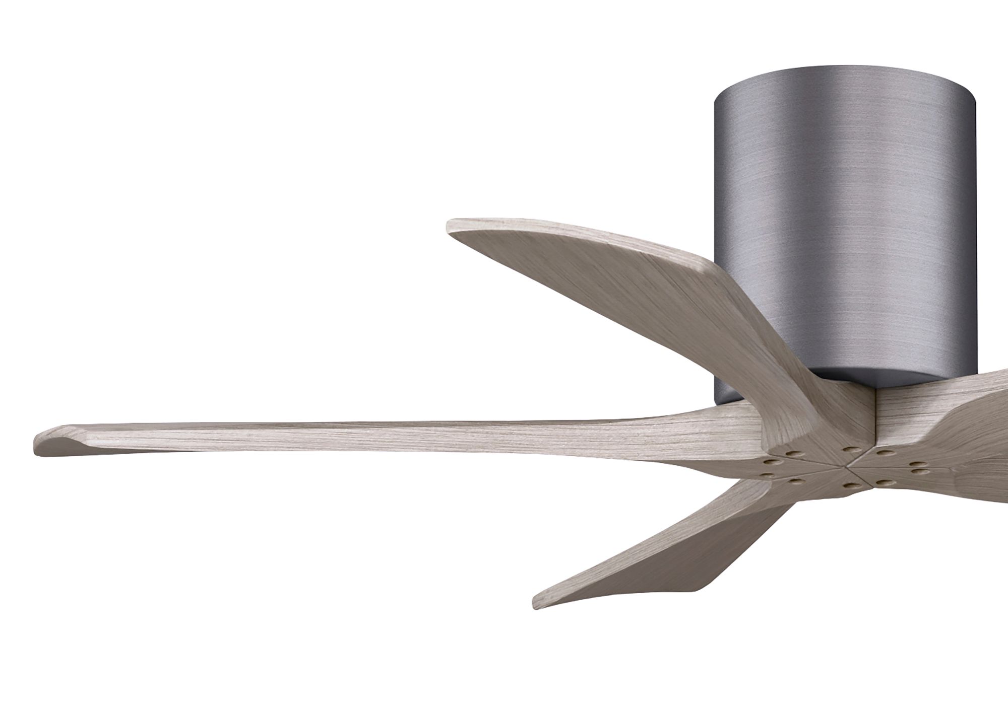 42" Irene-5H Brushed Pewter and Gray Ash Ceiling Fan