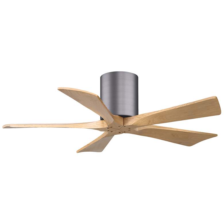 Image 1 42" Irene-5H Brushed Pewter and Light Maple Ceiling Fan
