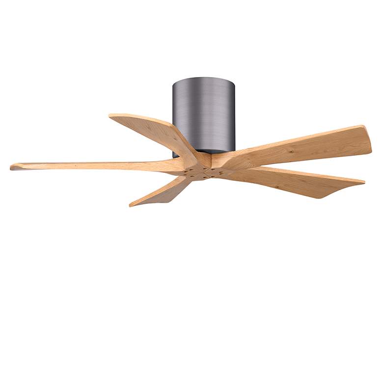 Image 2 42" Irene-5H Brushed Pewter and Light Maple Ceiling Fan more views