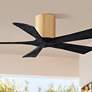 1_42" Irene-5H Light Maple and Matte Black Ceiling Fan